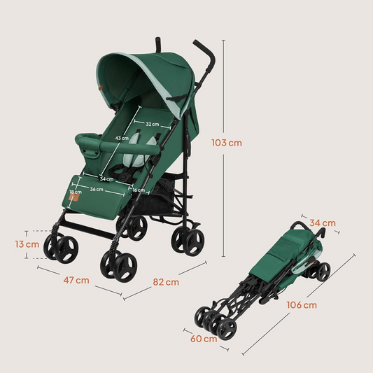 LIONELO ELIA carrito de paseo hasta 15 kg para bebés
