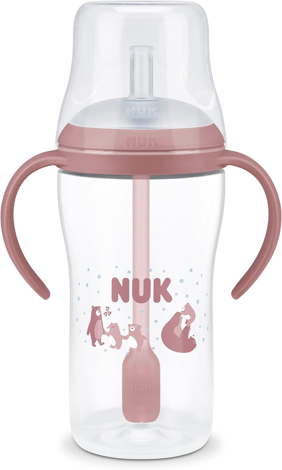 NUK Perfect Match ποτήρι με καλαμάκι 260 ml 8m+