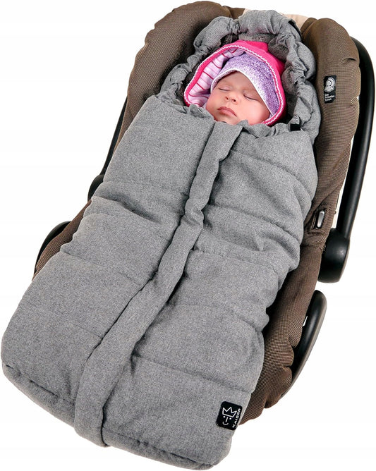 KAISER Ella saco polar para silla de coche invierno gris