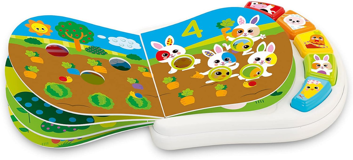CHICCO Counting Farm elektronisk læringsbog 19 x 19,5 cm