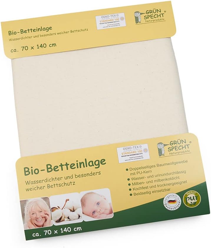 NATURSPECHT protecție impermeabilă pentru saltea 140x70 cm BIO