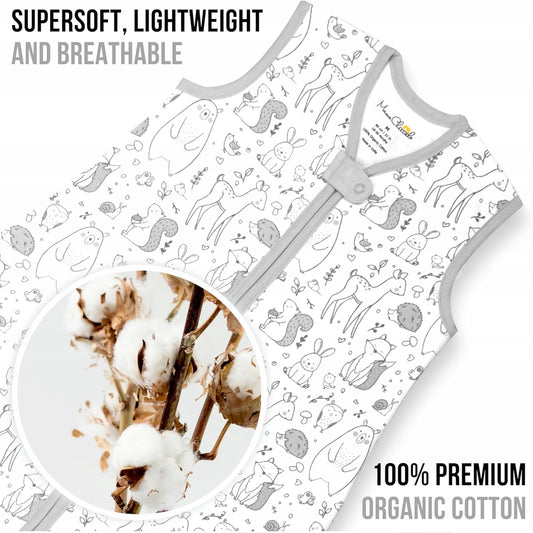 MAMA CHEETAH Schlafsack 0,5TOG x2 0-6 Monate