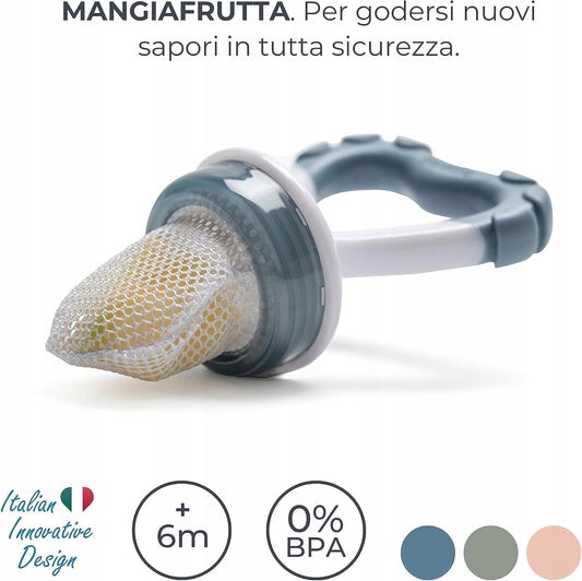 NUVITA μασητικό πιπίλα για φρούτα 2σε1 6m+