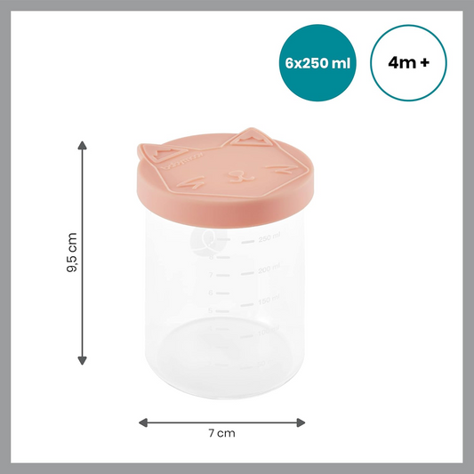BABYMOOV ISY BOWLS pojemniki SZKLANE 6x250ml – zdjęcie produktu 2