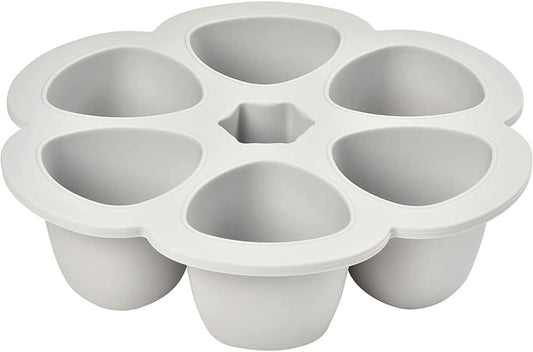 BEABA foremka na żywność silikonowa 6x 150ml, silikonowy pojemnik z pokrywką do zamrażarki, piekarnika i mikrofalówki