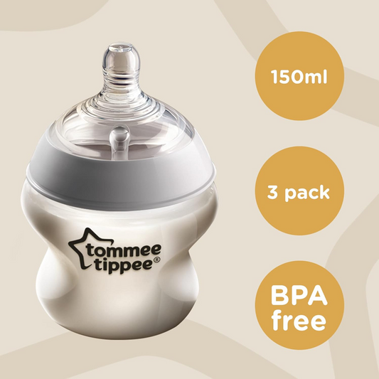Σετ μπιμπερό TOMMEE TIPPEE Closer to Nature 3 x 150 ml