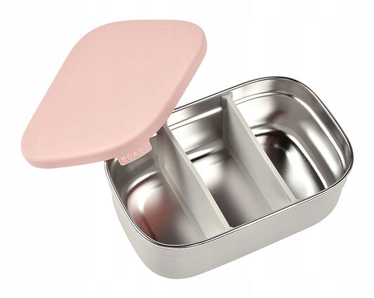 BEABA boîte à déjeuner lunchbox ACIER inoxydable 760ml avec compartiments