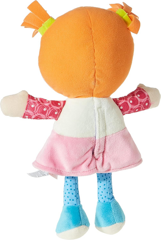 CHICCO Poupée Emily peluche doudou avec hochet en forme de cœur 26 cm
