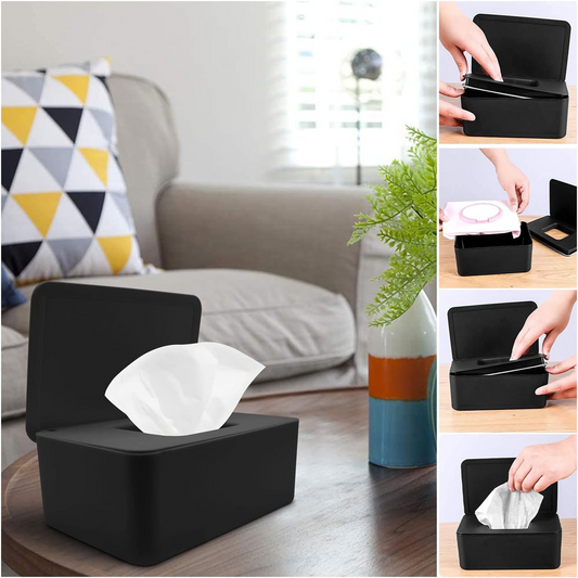 AOHCAE pojemnik na mokre chusteczki z uszczelką i pokrywą 12 x 18,5 x 7 cm – zdjęcie produktu 2