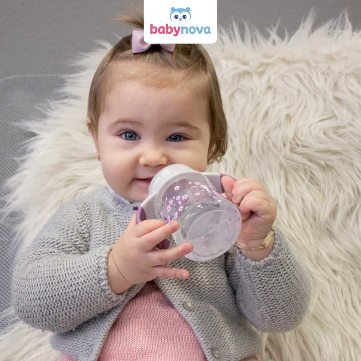 BABYNOVA Learner Bottle μπουκάλι 150 ml αργή ροή 0-24 μήνες
