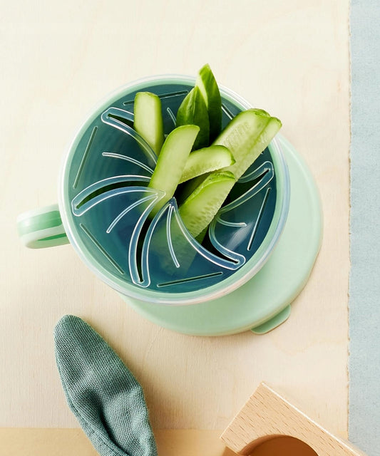 NIP Snackbox Eat Green 2-in-1 snackdoos en beker met deksel