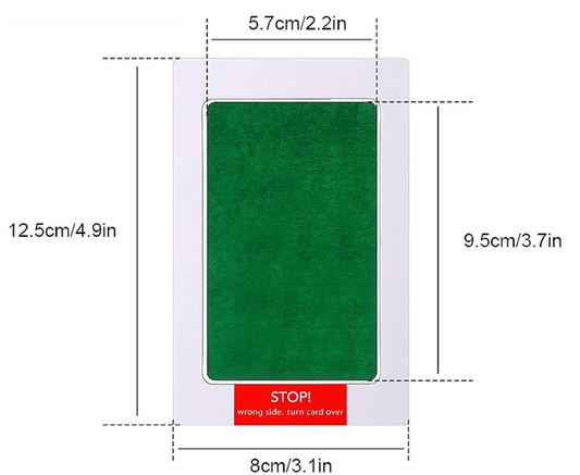 OUTUS 6 blazinic in 12 kartic za odtise rok in nog 8 x 12,5 cm
