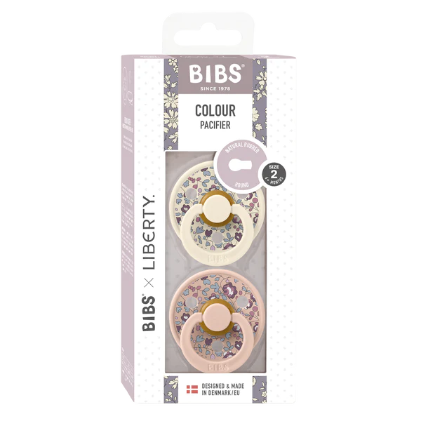 BIBS Eloise Blush Mix smoczki okrągłe x2 6 18m