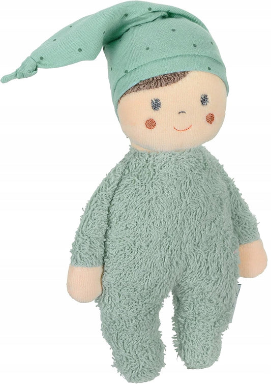 STERNTALER bavlnená bábika na maznanie s hrkálkou 22 cm "N