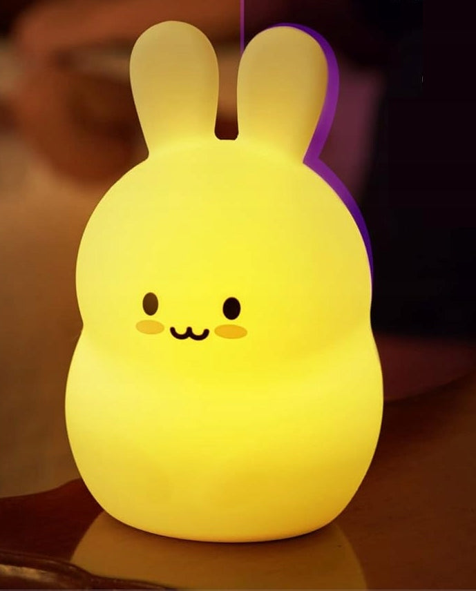 LUMIE PETS silikon nattlampa KANIN + fjärrkontroll 9 färger