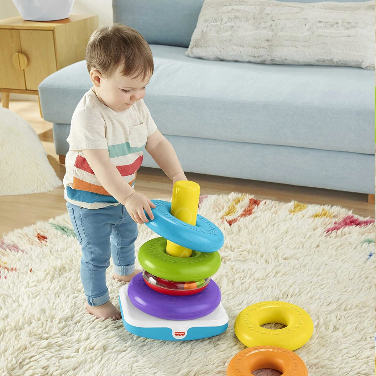 FISHER-PRICE giga piramidka z kółek