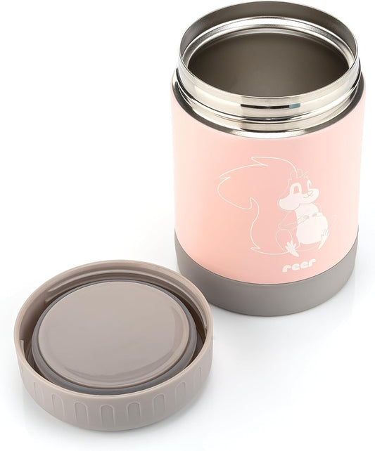 REER ColourDesign obedový termos z nehrdzavejúcej ocele VEVERIČKA 300 ml