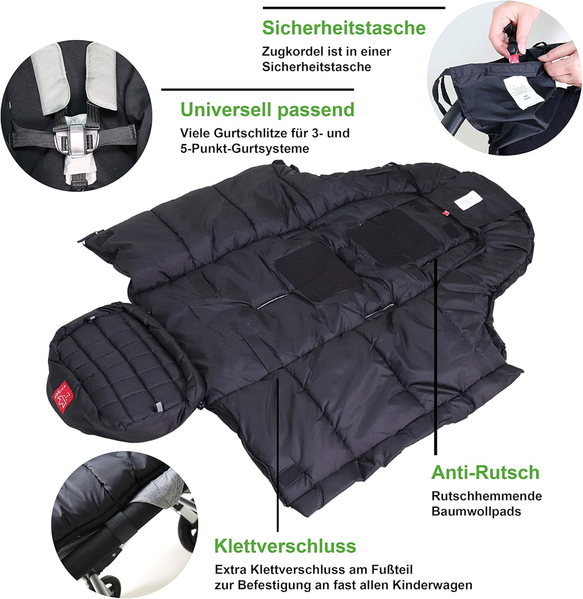 KAISER IGLU fusak do kočíka 6–36 mes.