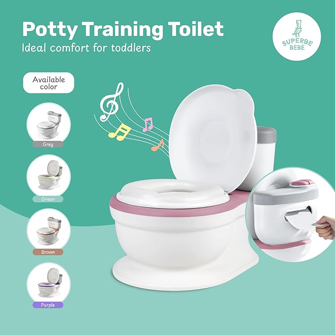 SUPERBE BEBE Töpfchen mit Toilettenpapierhalter + SOUND