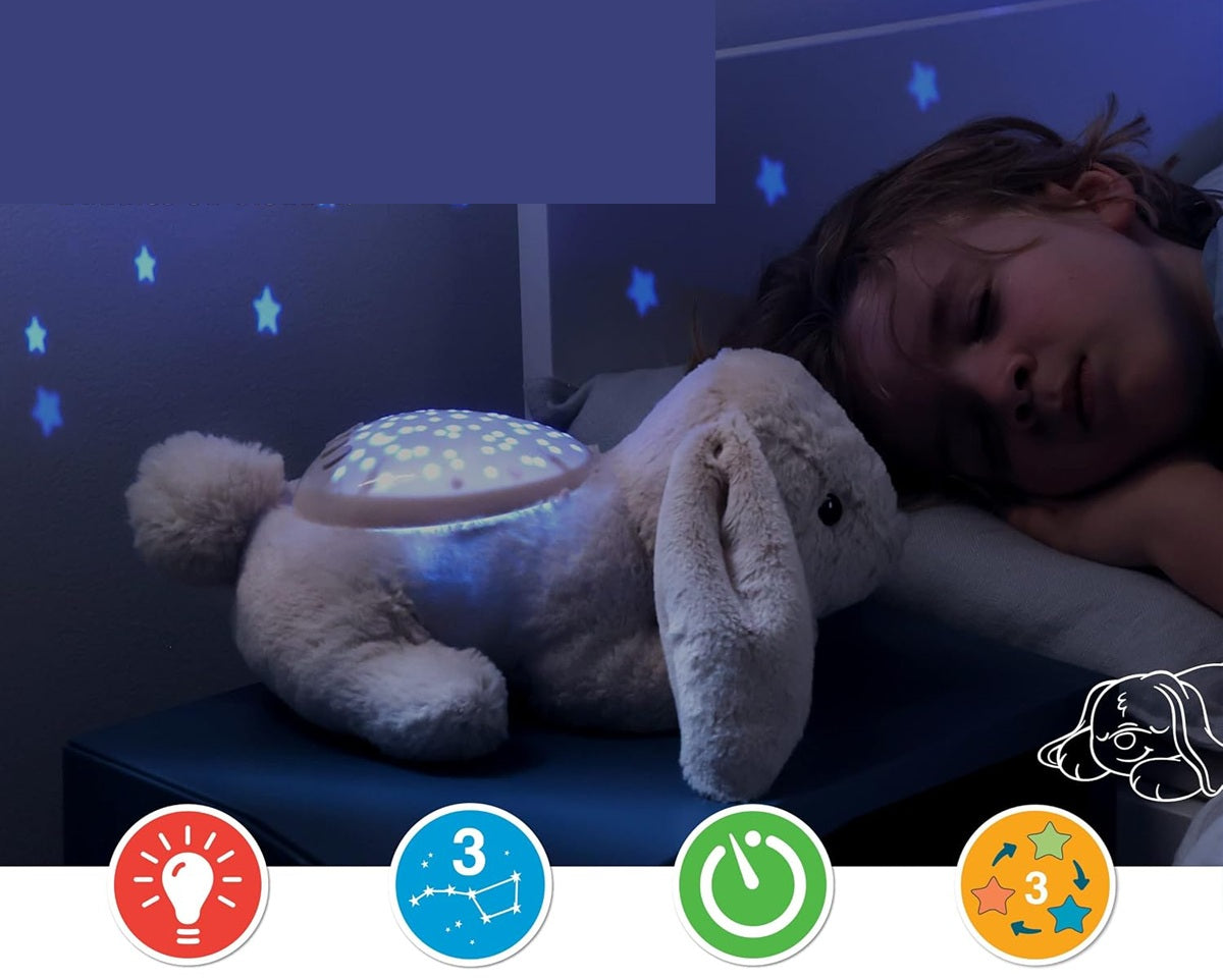 CLOUD B Dream Buddies przytulanka projektor gwiazd KRÓLIK BENNY 31 cm