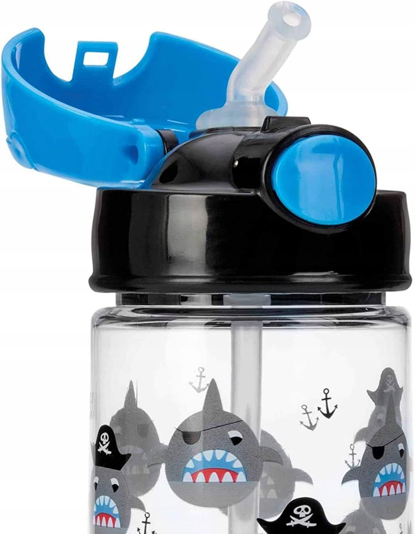 NUBY Trinkbecher mit Strohhalm, Tritan, 4l+ 540 ml HAI
