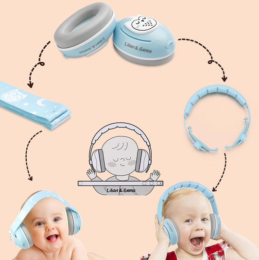 LILIAN & GEMA 2w1 słuchawki ochronne wygłuszające 25 dB + etui SOWA – zdjęcie produktu 2