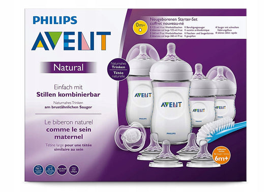 PHILIPS AVENT lot de biberons 8 tétines brosse 1
