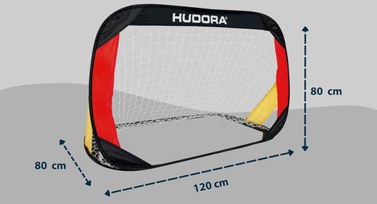 HUDORA Pop-Up voetbaldoelen 120x80x80 cm 2 stuks + etui