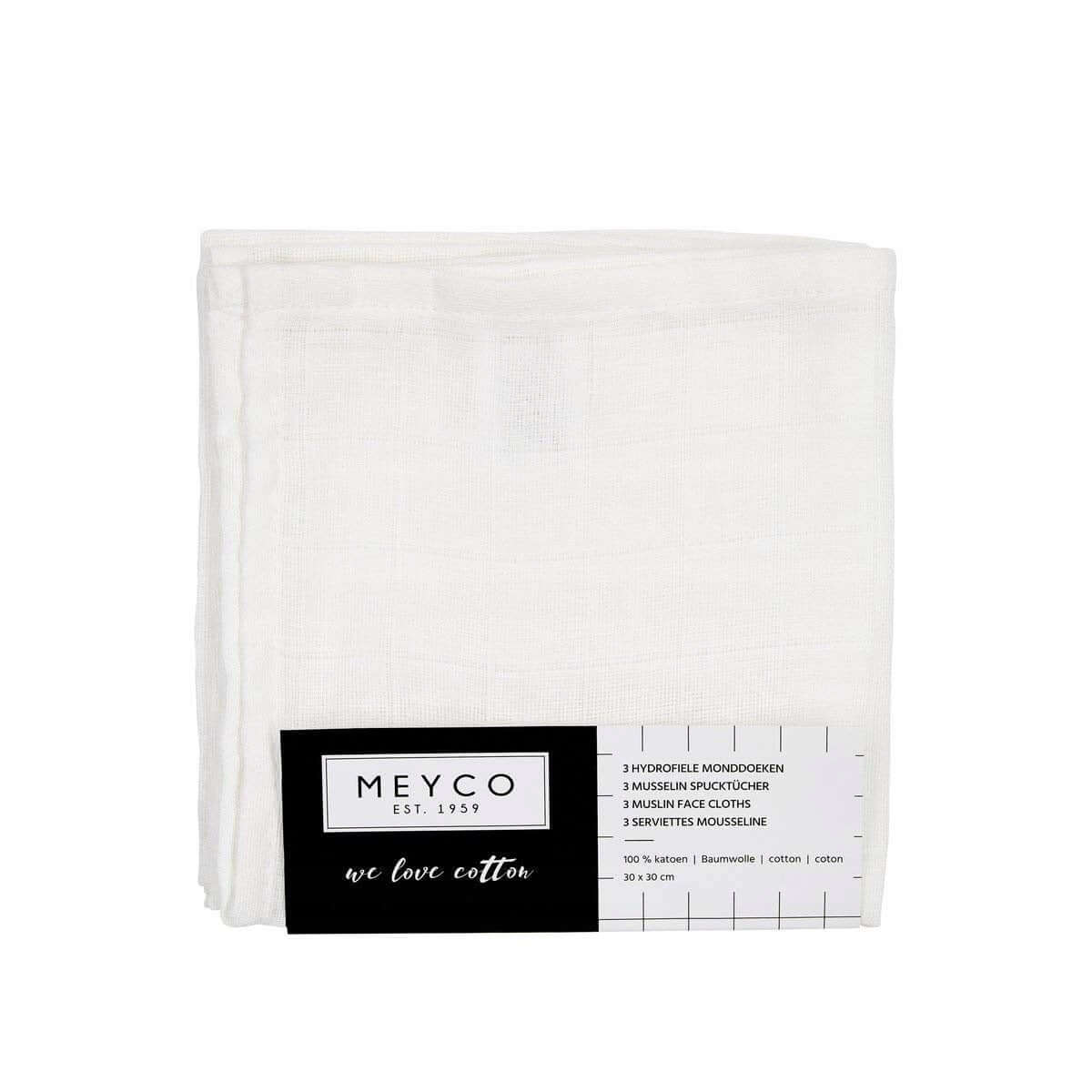 MEYCO pieluchy muślinowe 30cm x 30cm x3szt – nowy – zdjęcie 2