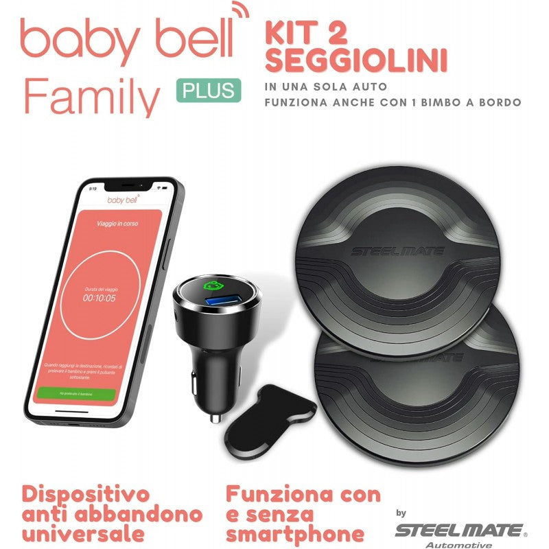 BABY BELL senzor de presiune, pernă pentru scaun auto BLUETOOTH x2