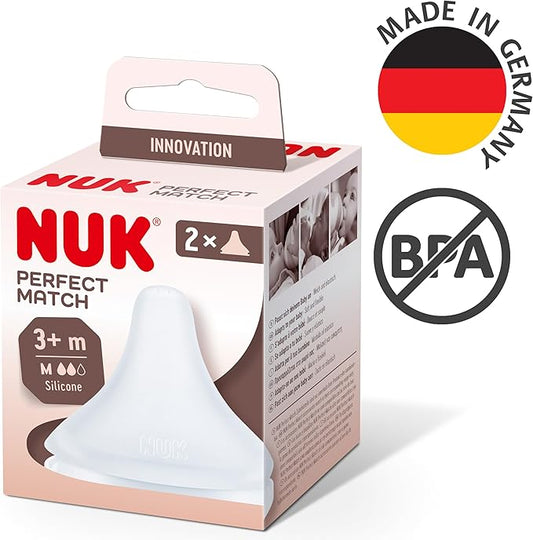 NUK Perfect Match M cumi, közepes áramlás 3 hó+