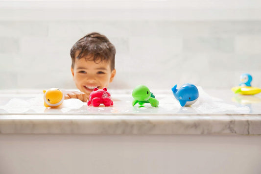 MUNCHKIN Ocean jucării de baie din cauciuc 8 bucăți
