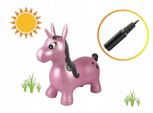 LEXIBOOK Licorne SAUTEUR EN CAOUTCHOUC 57 cm + pompe