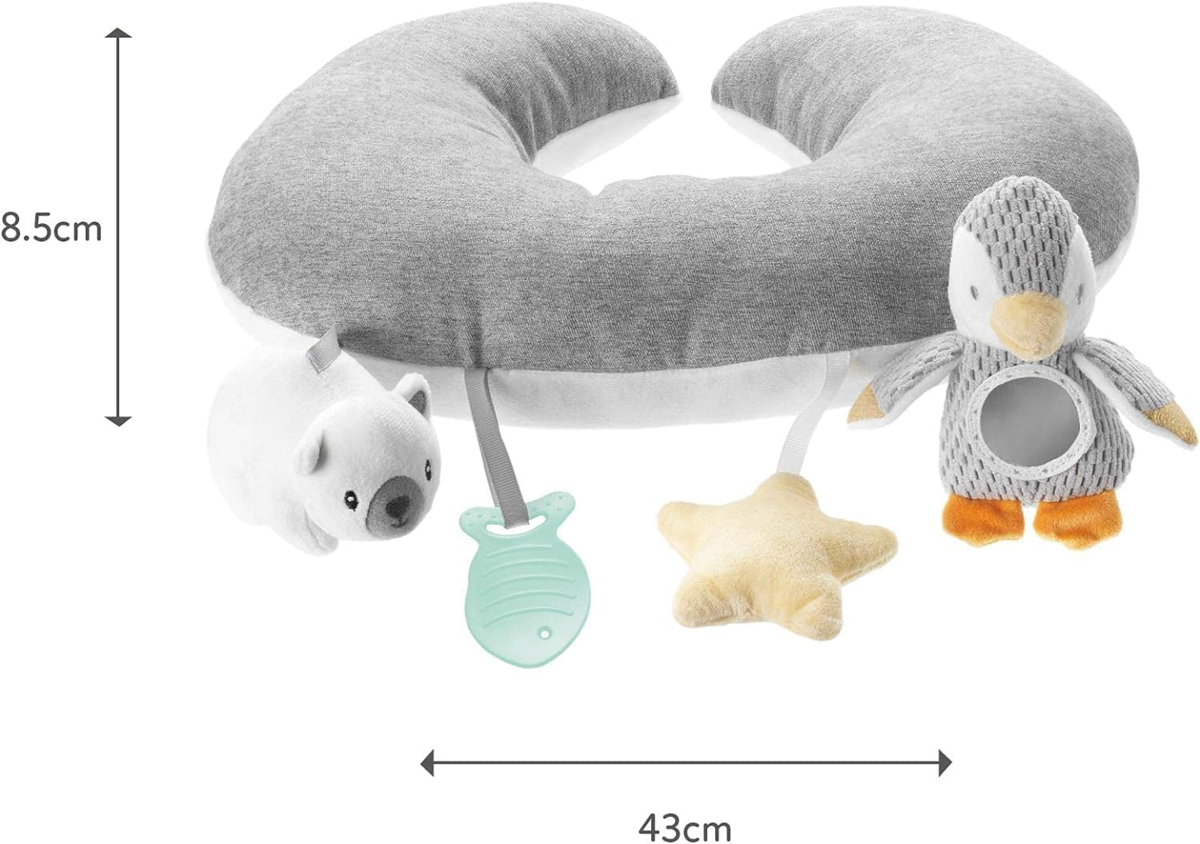 NUBY Bauchlagekissen mit Spielzeug