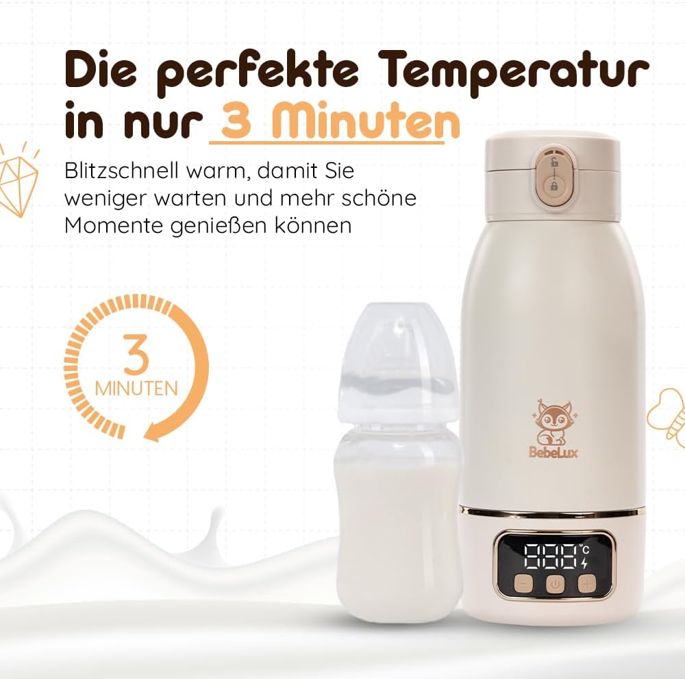 Încălzitor portabil BEBELUX BebeWarm, USB 3'