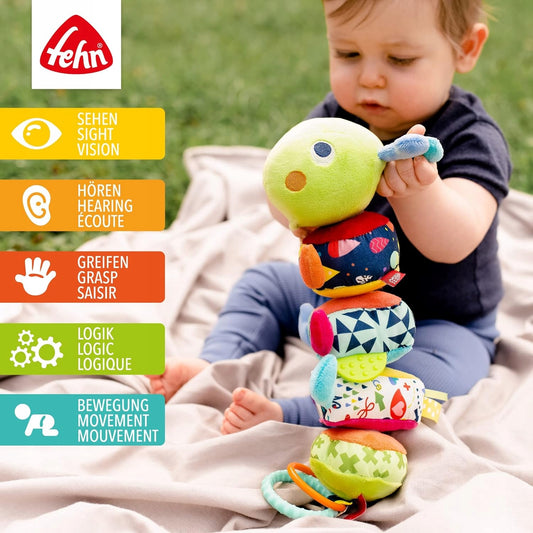 FEHN sensory rattle, velcro puzzle - gÄ...sienna
