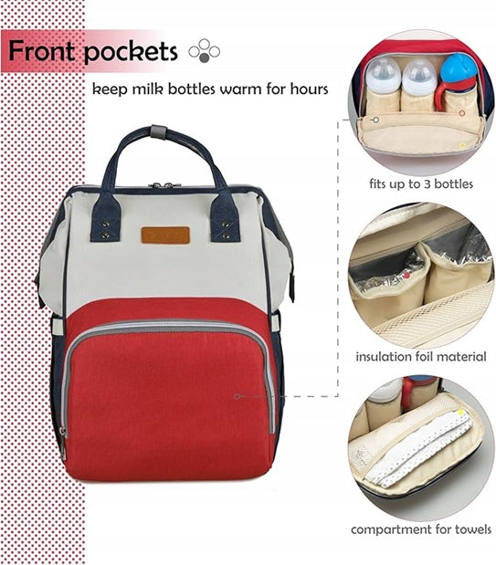 NEVEQ rucsac pentru scutece și accesorii