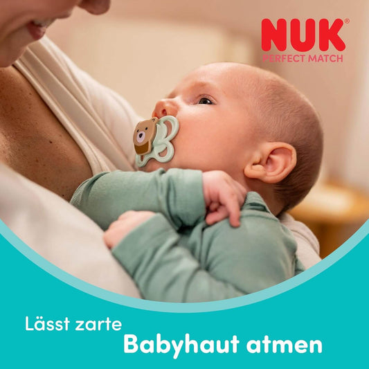 NUK Medvídek Pú Air silikonový dudlík 0–6 měs. x2