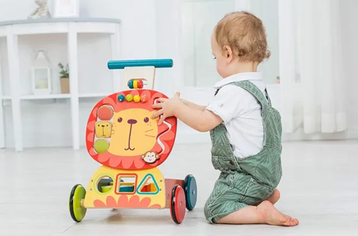 LABEBE ξύλινο περπατούρα ΛΙΟΝΤΑΡΙ 34 x 30,5 x 44,5 εκ. 1–3 ετών