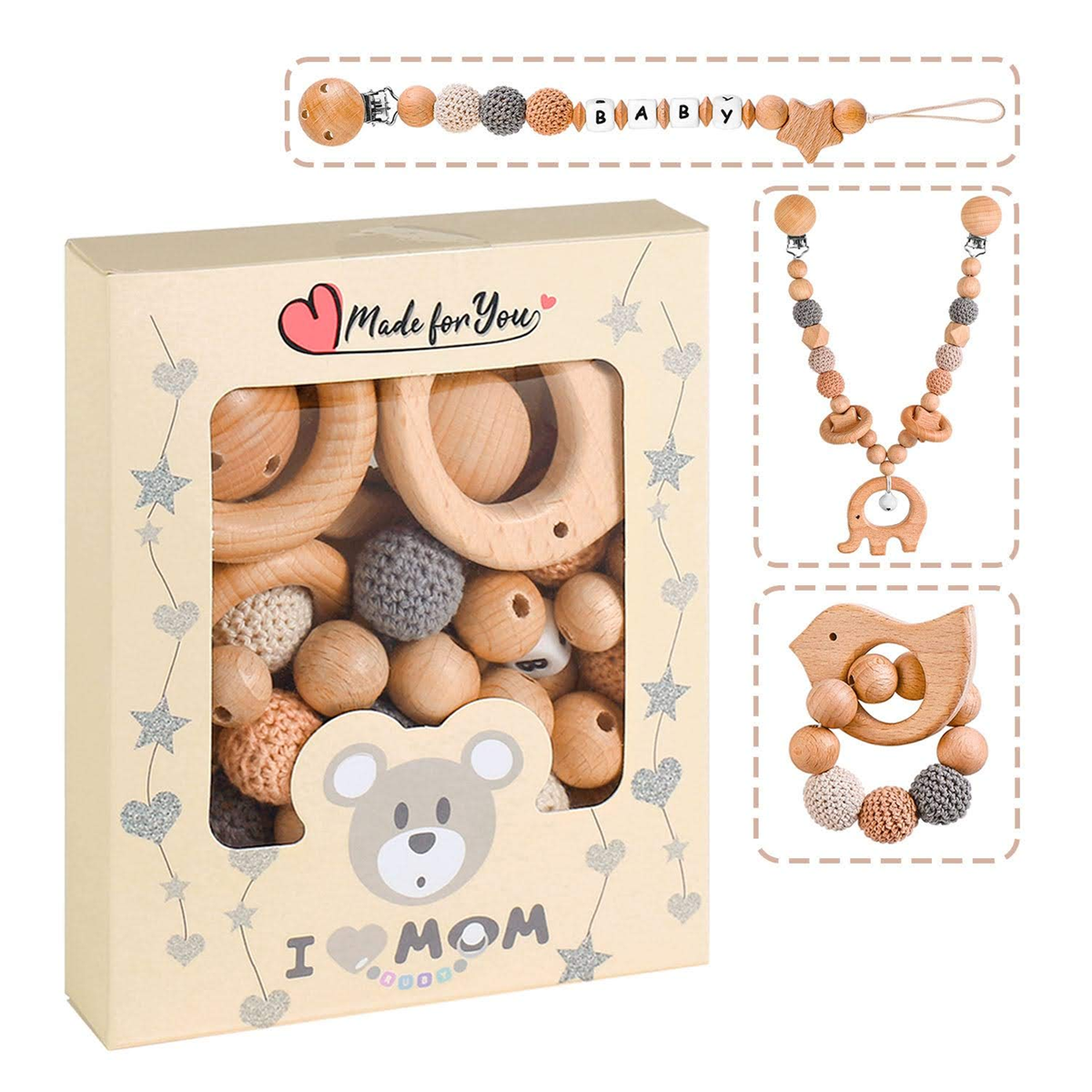 RUBY Artestar DIY Schnullerketten-Set