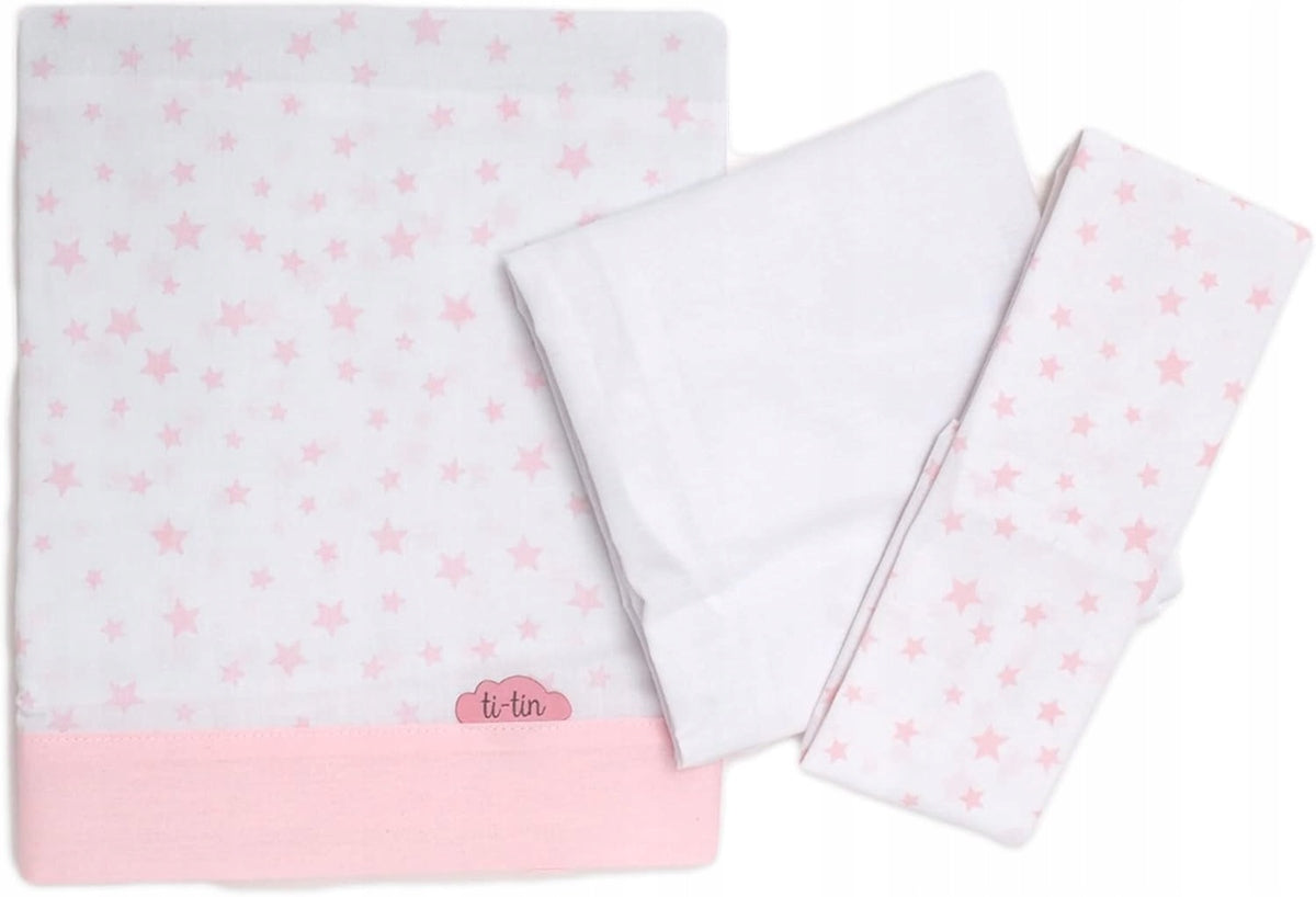 TI-TIN set de lenjerie de pat din 3 piese 80x50