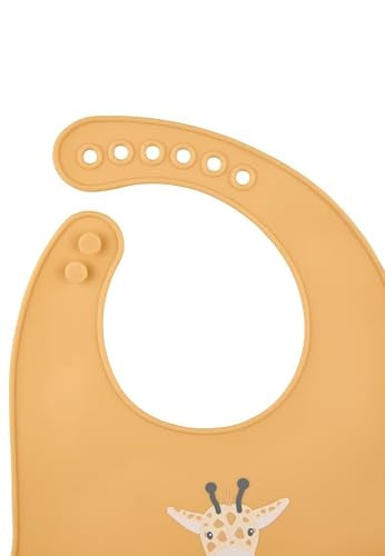 STERNTALER bavoir en silicone avec poche, réglable, SANS BPA