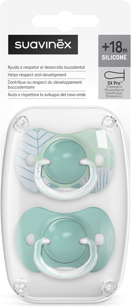 SUAVINEX SX PRO chupete calmante x2 de silicona 18m+