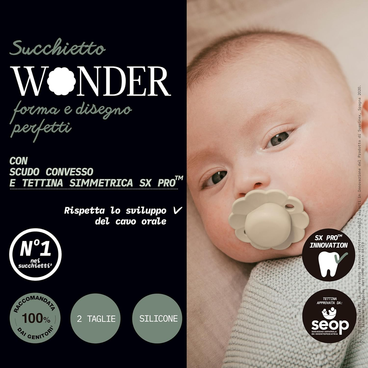 SUAVINEX Wonder upokojujúci cumlík 6 – 18 mesiacov, silikónový SX PRO
