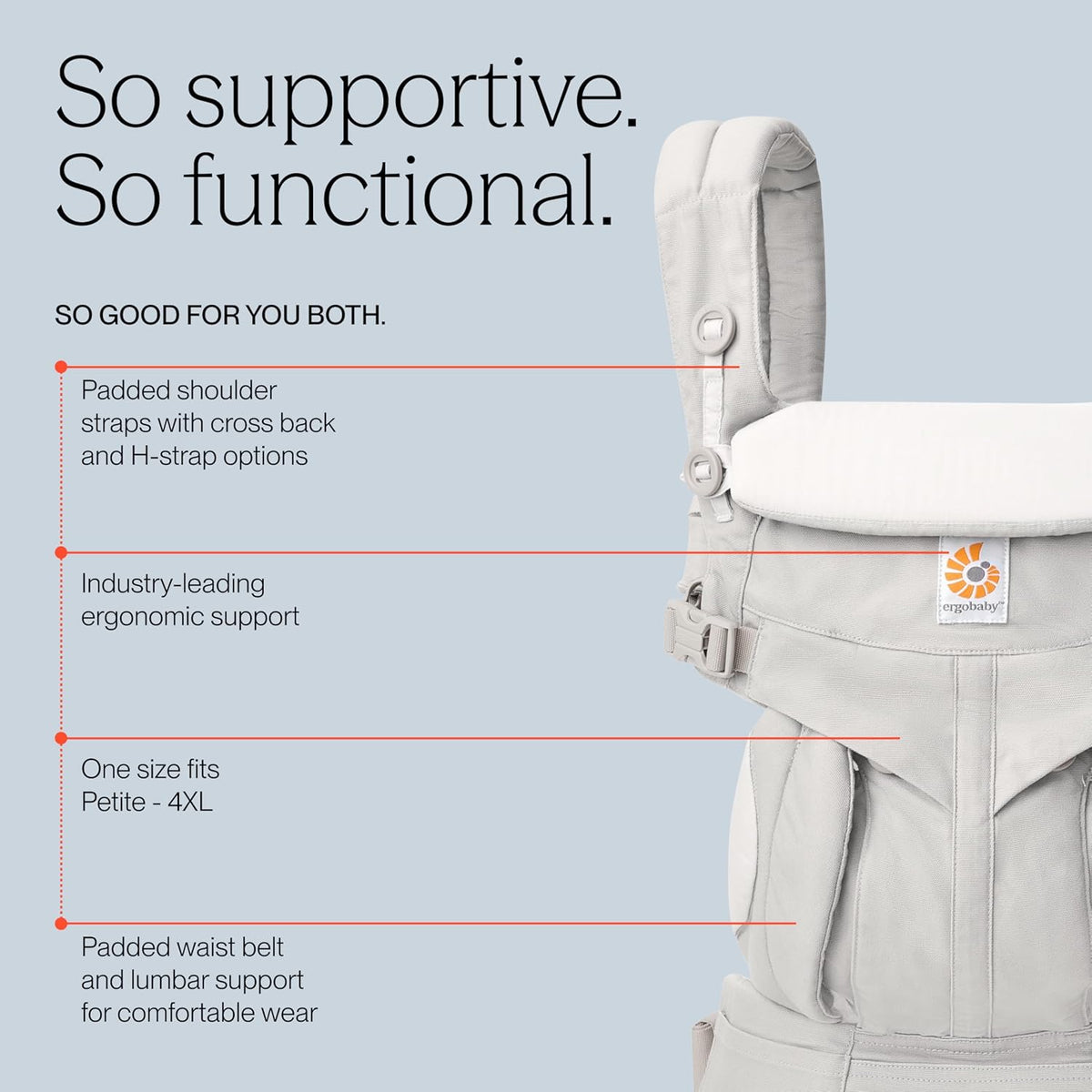 ERGOBABY OMNI 360 ergonomikus hordozó 3,2-20,4 kg