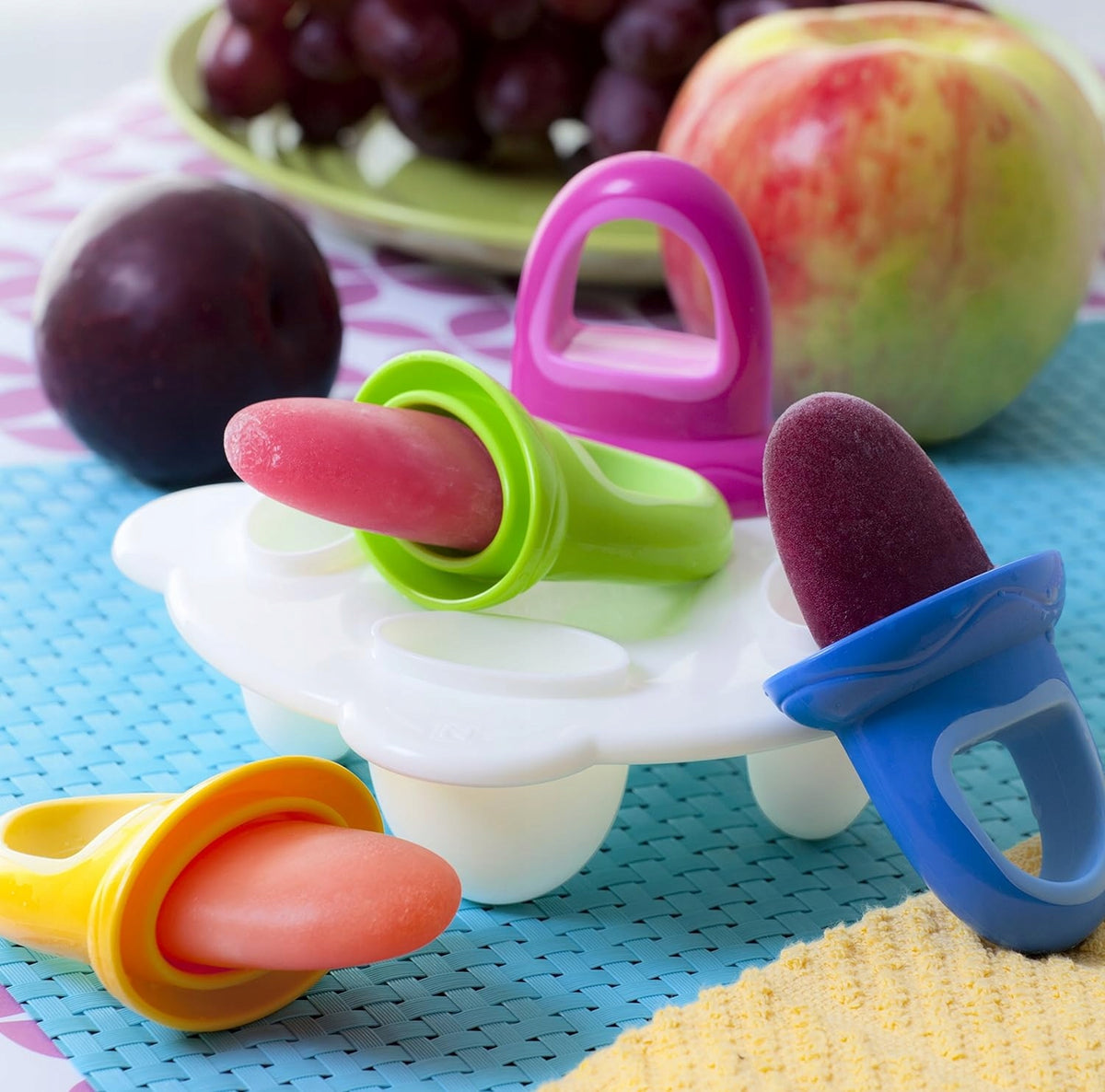 NUBY foremki do lodów x3 w kształcie smoczka 6m+