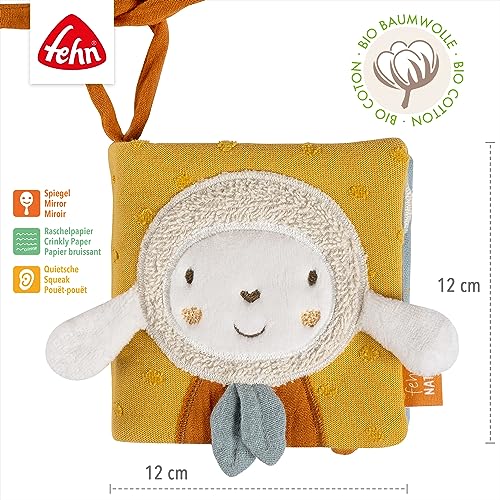 Fehn fehnNATUR senzorická knižka Ovečka 11x11 cm