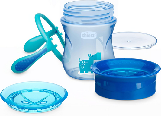 CHICCO Perfect Cup vaso antiderrame con boquilla 360 grados 200 ml 12 m+