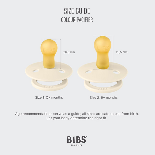 BIBS COLOUR STUDIO sucettes apaisantes 2-pack caoutchouc 0-6 mois