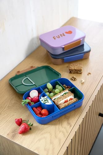 LÄSSIG Little Gang Smile lunchbox voor ontbijt met bento-vakjes